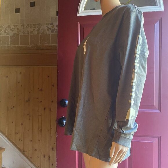 Carhartt Women’s Loose Fit Heavyweight Long Sleeve T Shirt Cotton size 1X NEW - Picture 5 of 16